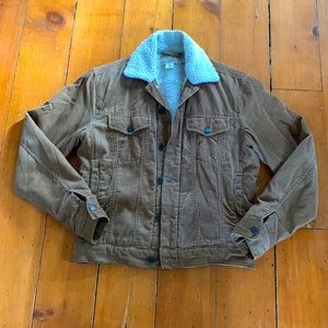 H&M Corduroy Sherpa lined  Trucker Jacket